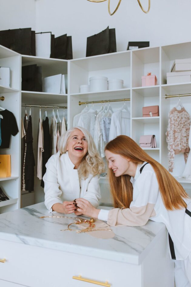 Women Having Fun Shopping